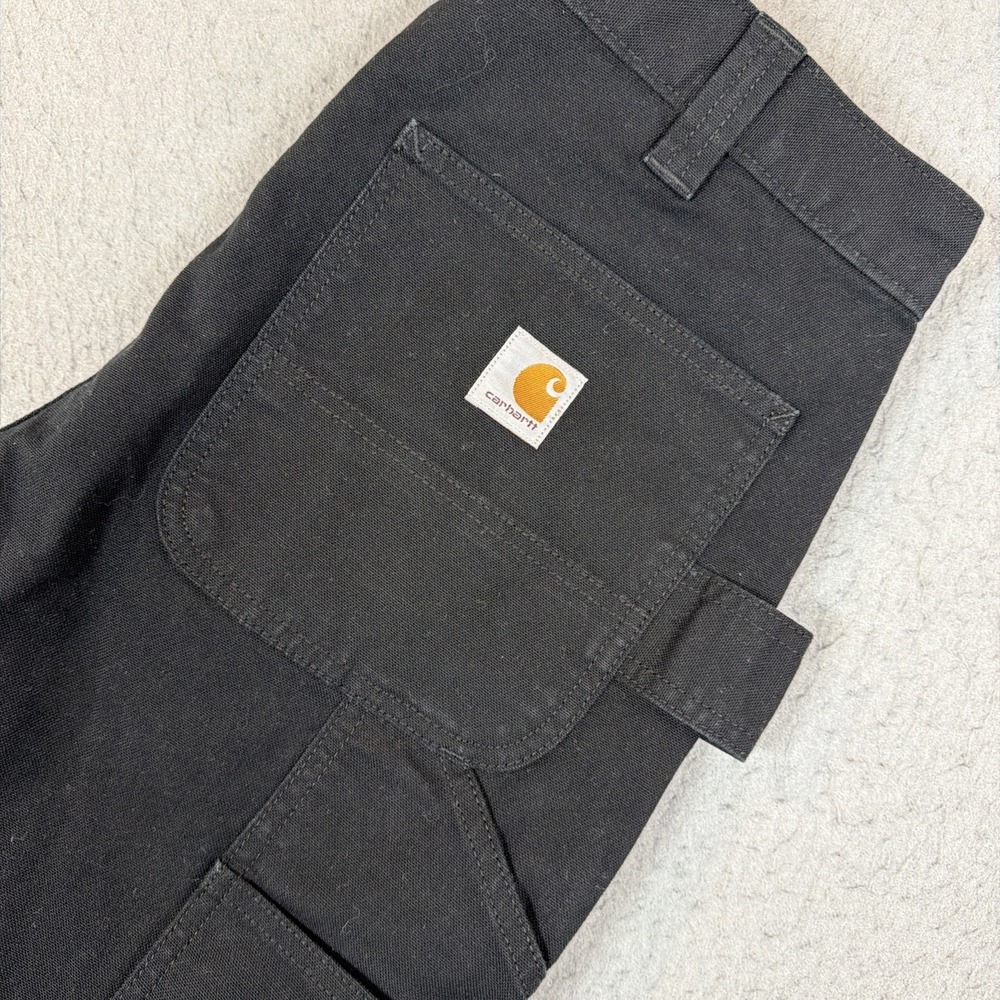 Carhartt Rugged Flex Relaxed Fit Canvas 5-Pocket Work Pants Black 34X30 BN3339-M